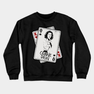 Retro Celine Dion 80s Card Style Crewneck Sweatshirt